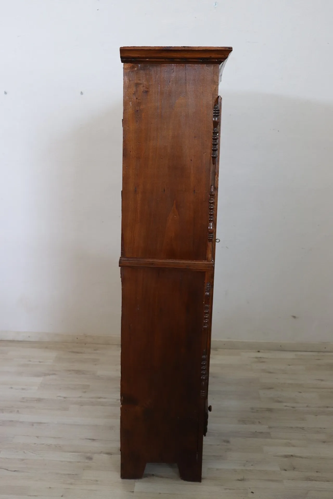 Solid poplar wardrobe, mid 19th century 11