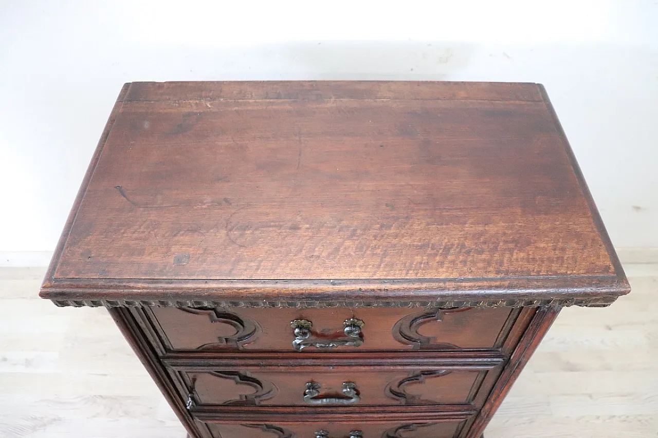Ancient bedside table in walnut, 700 5