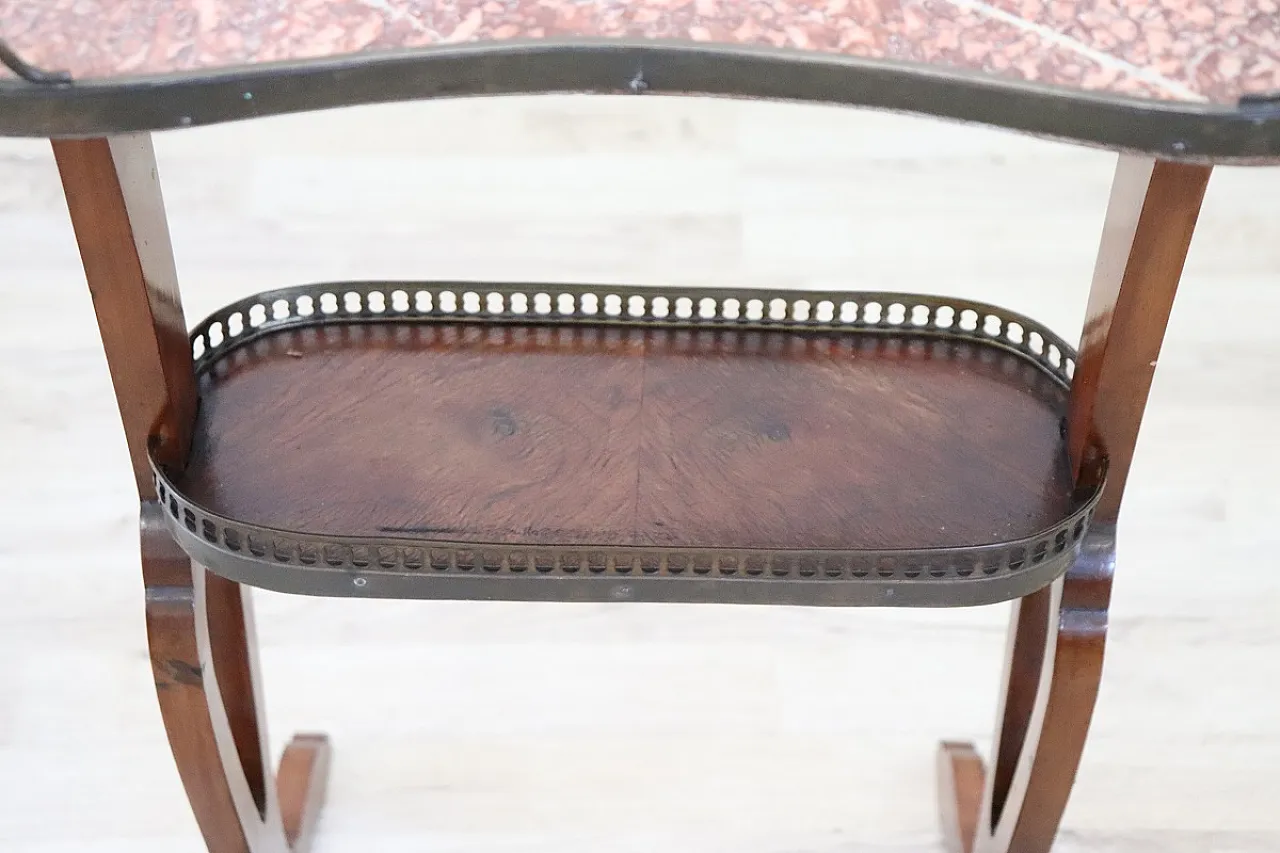 Wooden and marble table, late '800 4