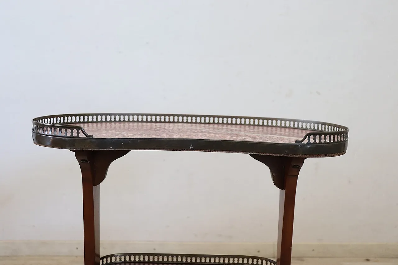 Wooden and marble table, late '800 6