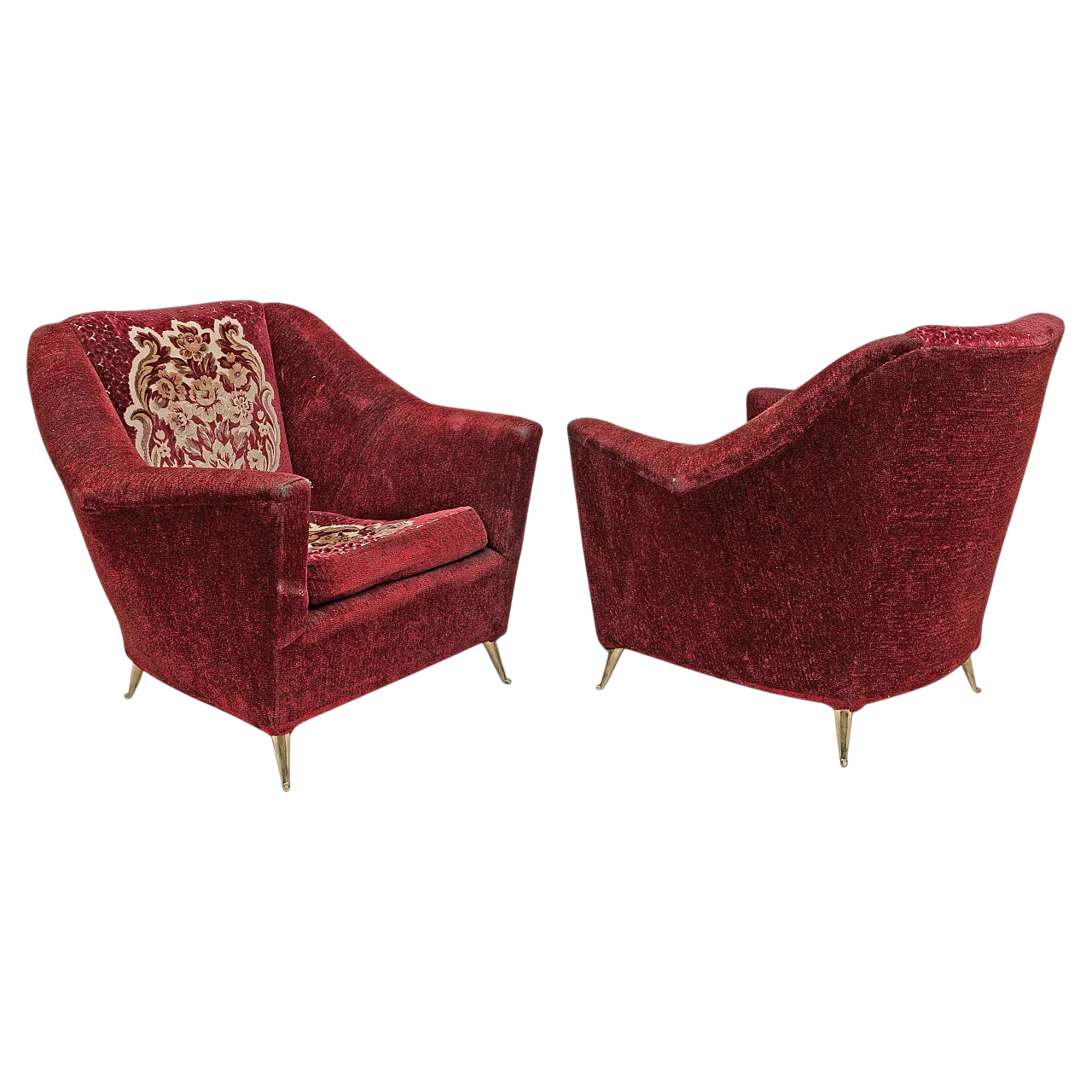 Coppia di poltrone di Ico Parisi per Ariberto Colombo, anni '50 11