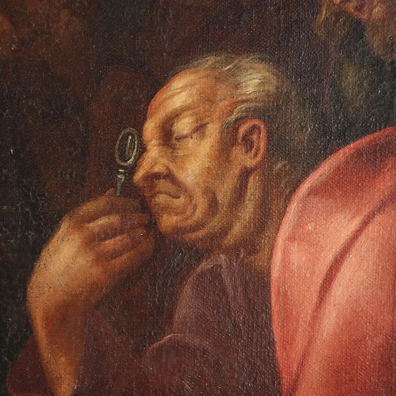 The healing of the man born blind, oil on canvas, 18th century 5