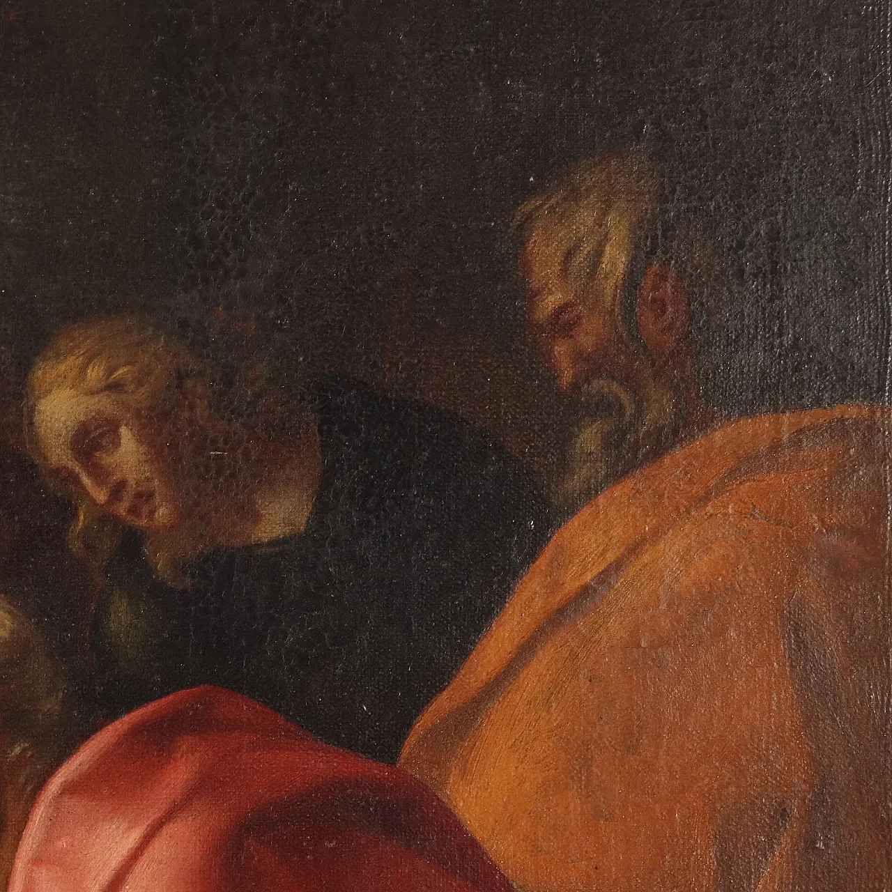 The healing of the man born blind, oil on canvas, 18th century 6