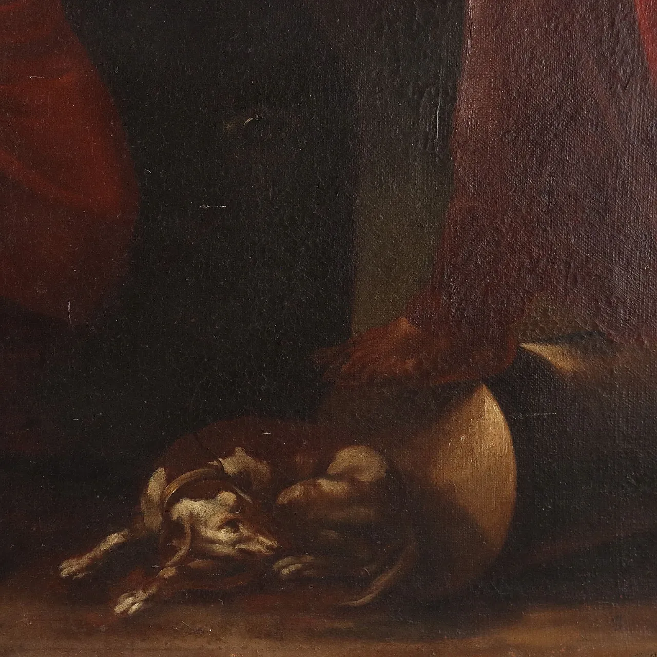 The healing of the man born blind, oil on canvas, 18th century 7