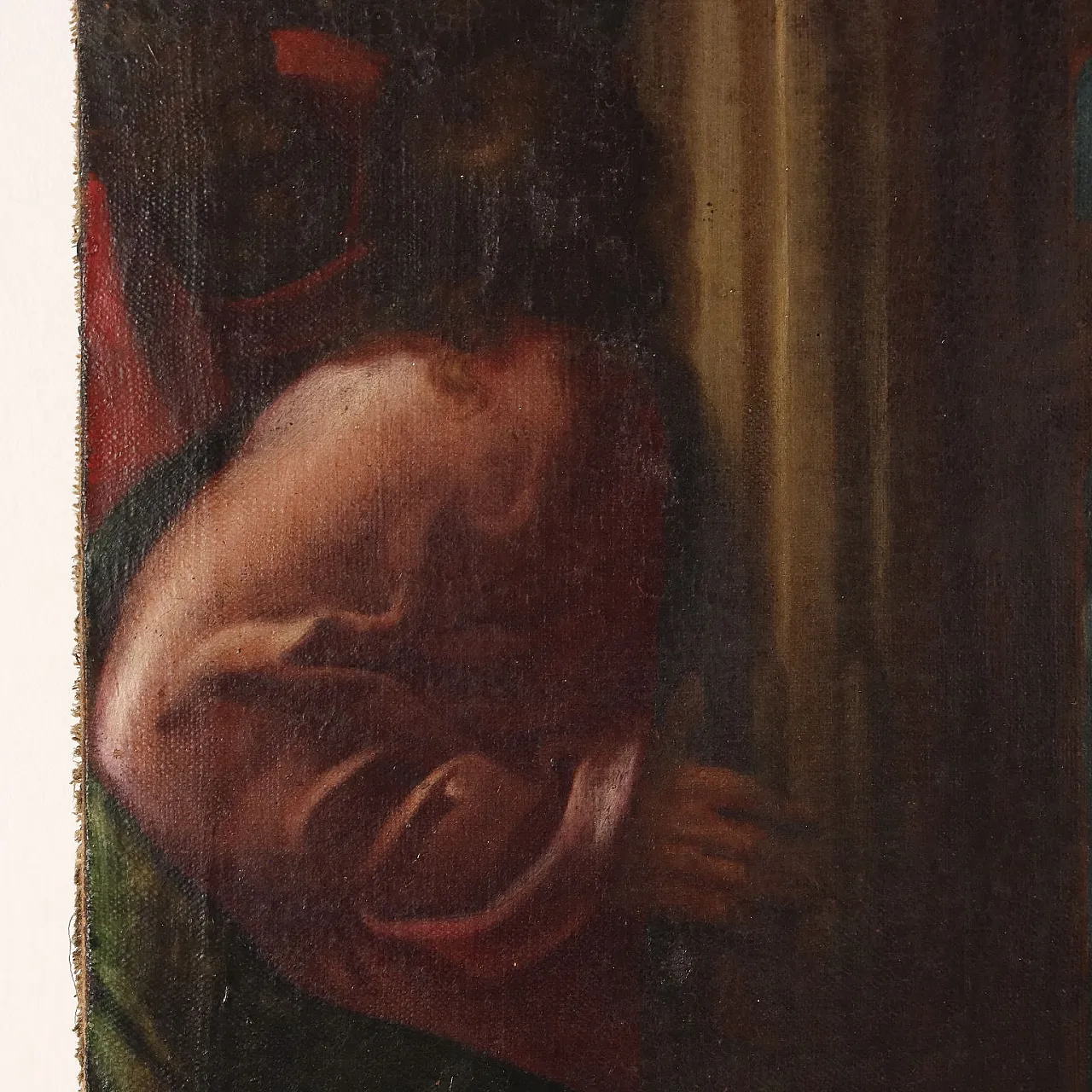 The healing of the man born blind, oil on canvas, 18th century 8