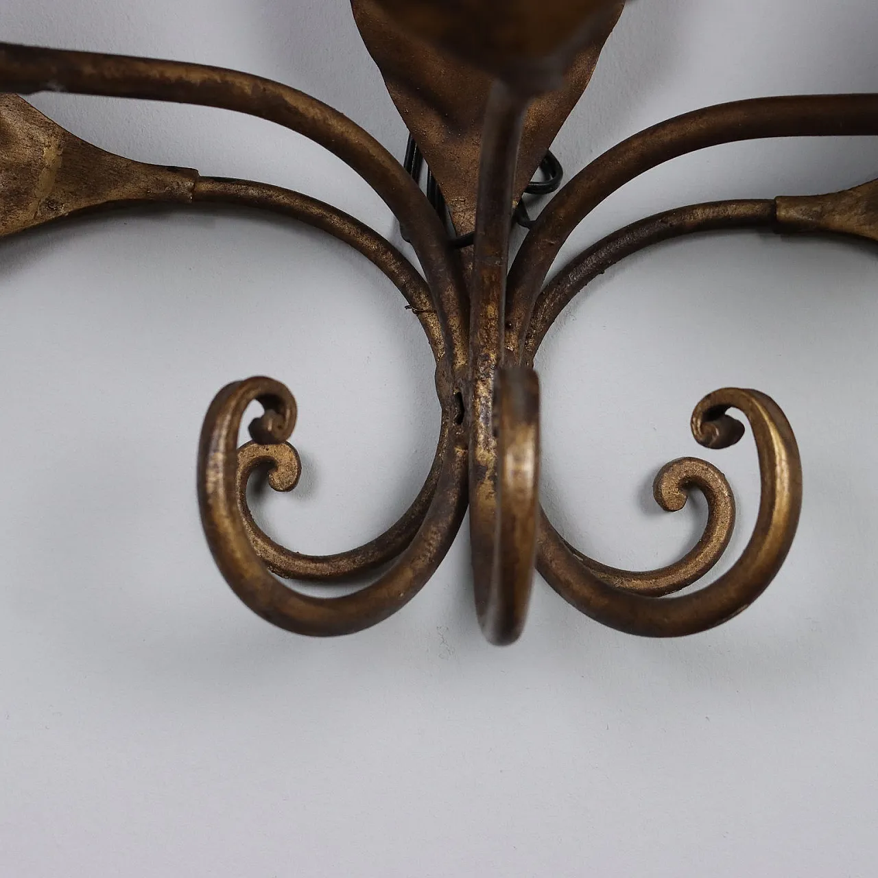 Pair of five-light sheet metal wall lamps 6