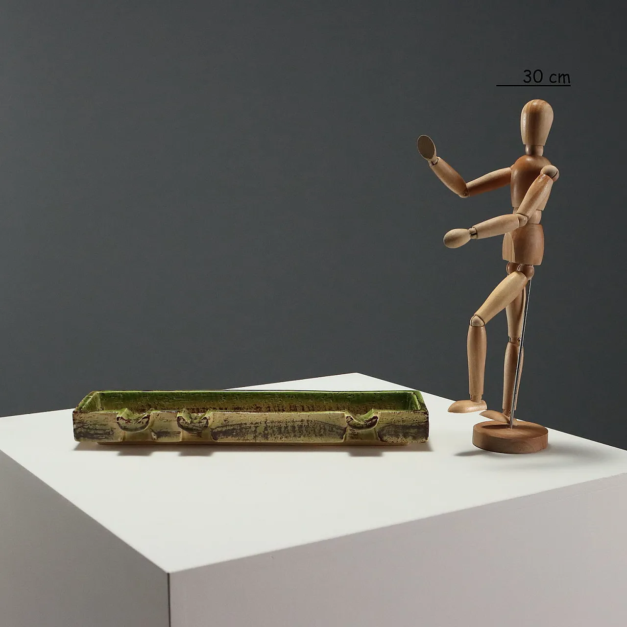 Sahara series ashtray in polychrome ceramic by Aldo Londi, 1960s 2