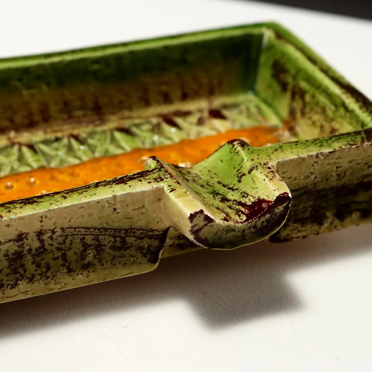 Sahara series ashtray in polychrome ceramic by Aldo Londi, 1960s 5