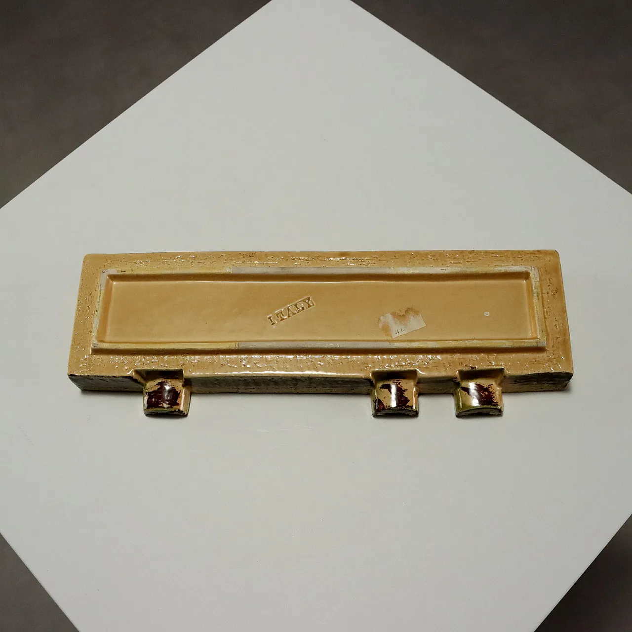 Sahara series ashtray in polychrome ceramic by Aldo Londi, 1960s 8