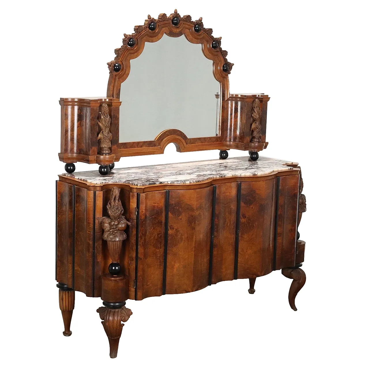 Credenza Art Decò in legno, inizi '900 1