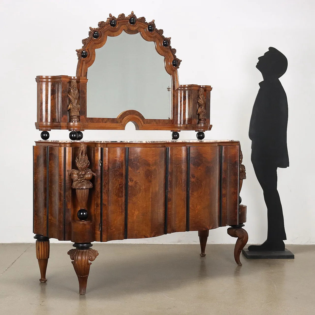 Credenza Art Decò in legno, inizi '900 2