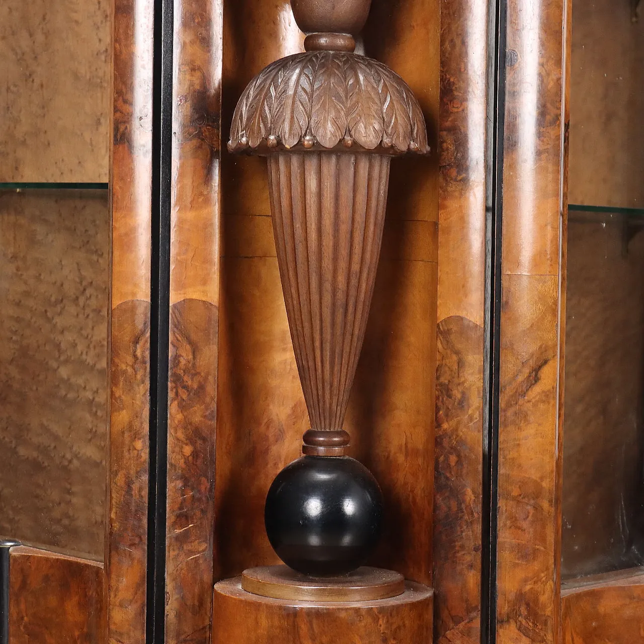 Vetrina Art Deco in noce, primo '900 6