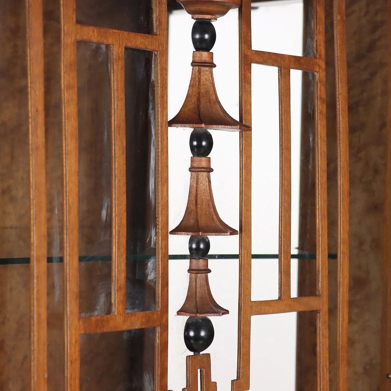 Vetrina Art Deco in noce, primo '900 7