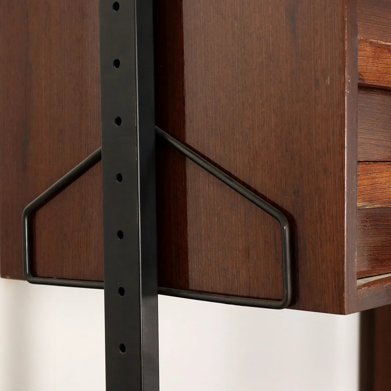 Libreria terra-cielo impiallacciata in teak, metà '900 9