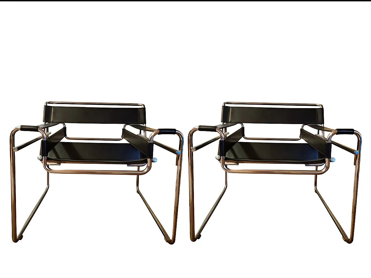 Coppia di sedie Wassily di Marcel per Gavina, fine '900 1