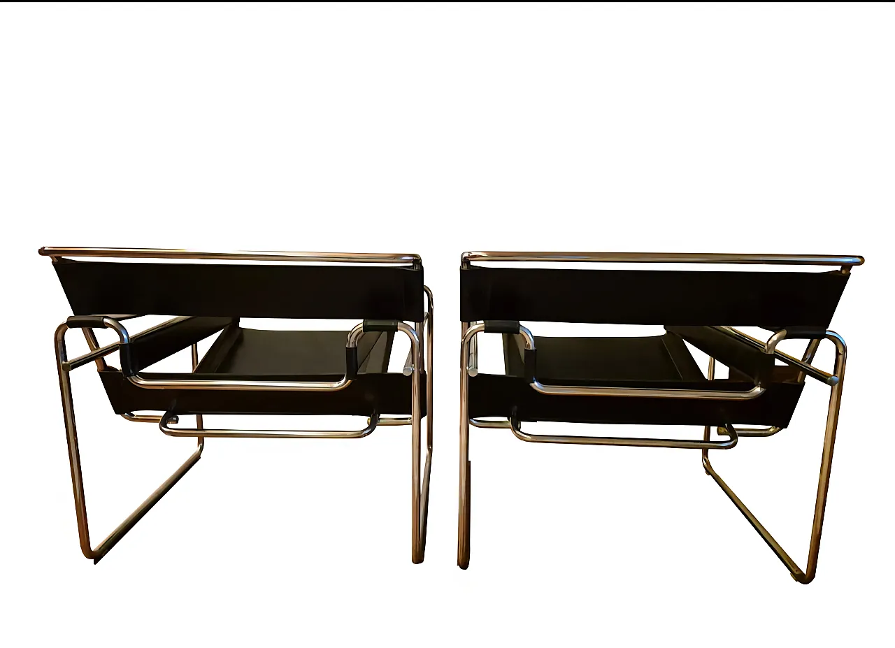 Coppia di sedie Wassily di Marcel per Gavina, fine '900 3