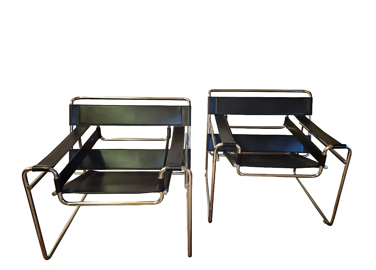 Coppia di sedie Wassily di Marcel per Gavina, fine '900 12