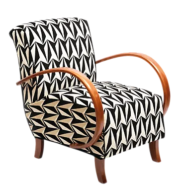 Type C Origami armchairs by Jindrich Halabala, 1930s