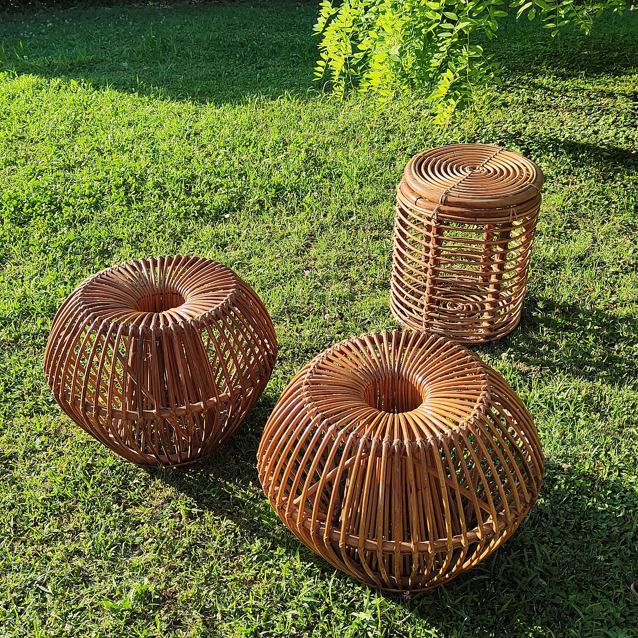 Bamboo stool, attributed to Janine Abraham and Dirk Jan Rol, 60s 1