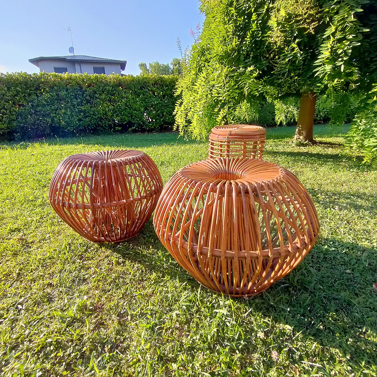 Bamboo stool, attributed to Janine Abraham and Dirk Jan Rol, 60s 2