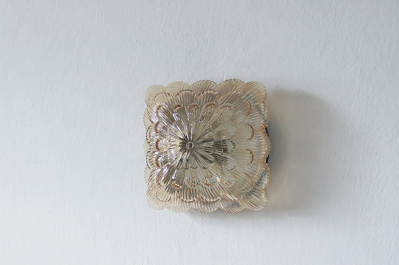 Applique Mid-Century in vetro di Massive, anni '60 1