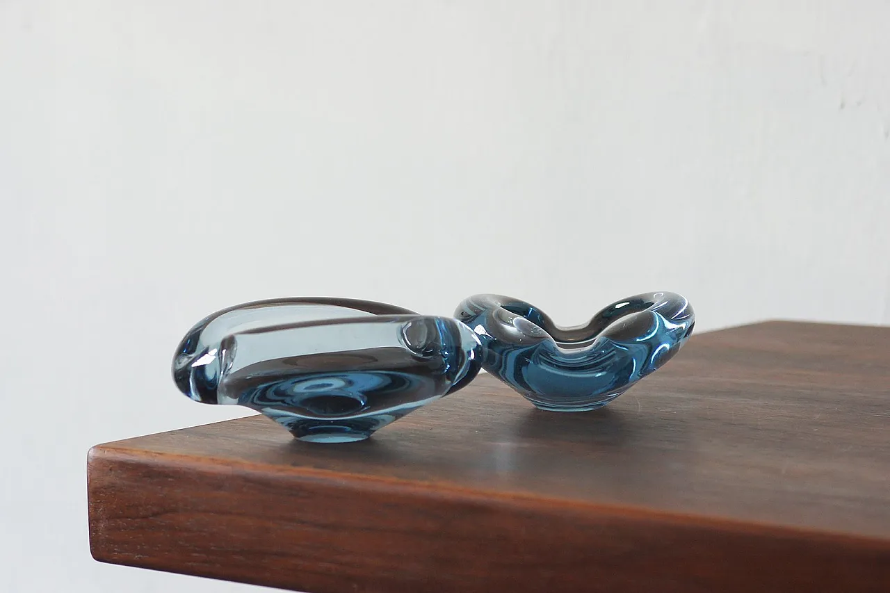 Coppia di posacenere di Lütken di Per Lütken per Holmegaard, anni '50 1