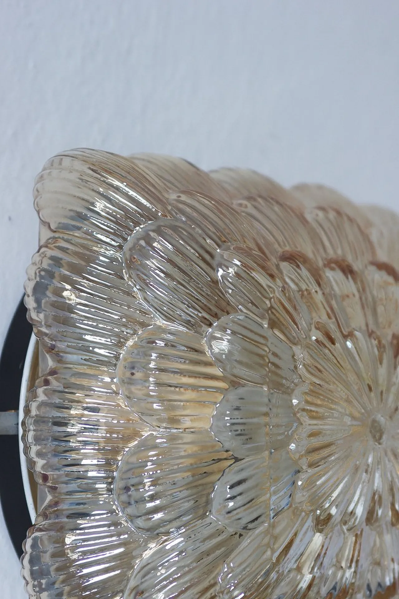 Applique Mid-Century in vetro di Massive, anni '60 3
