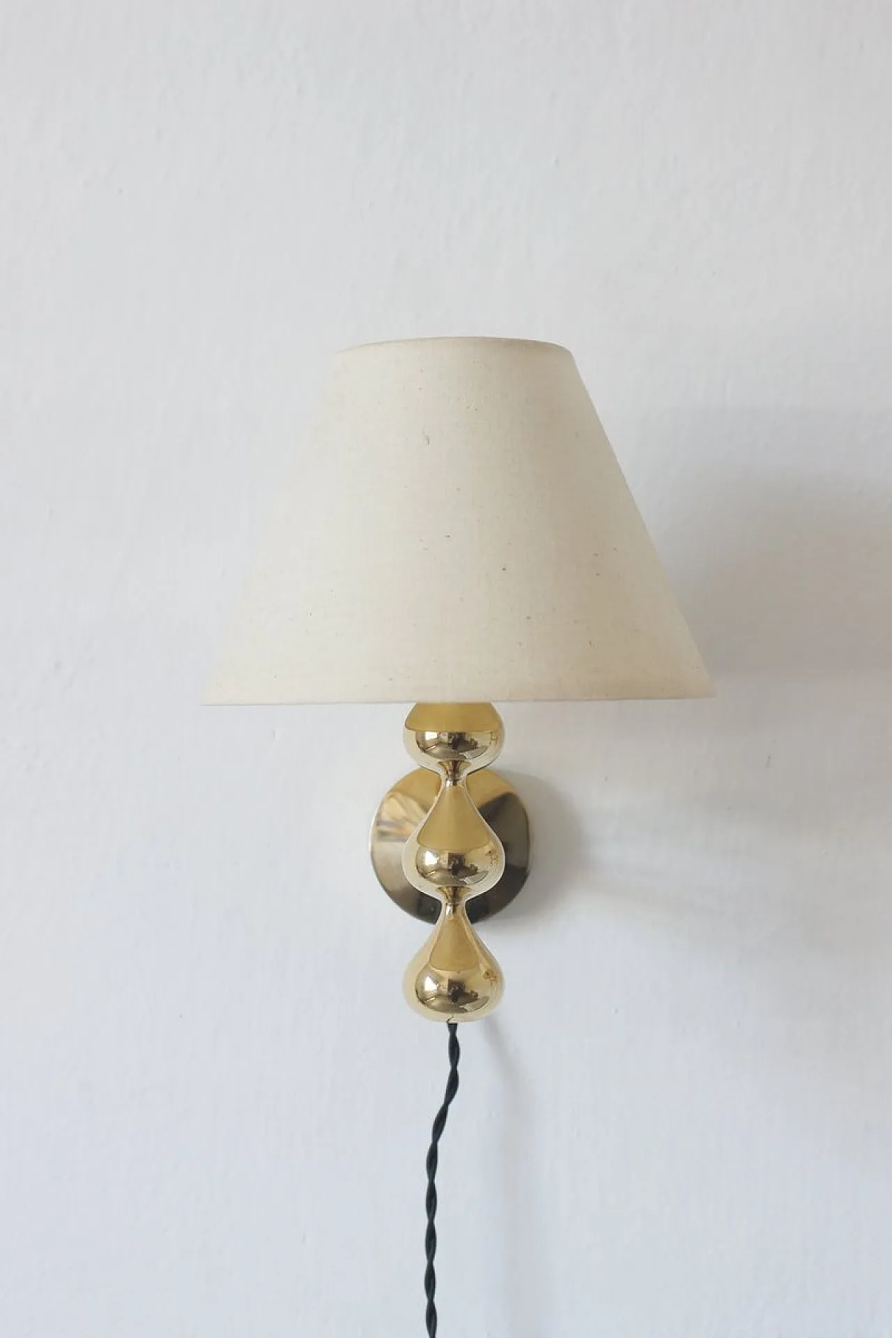 Coppia di applique placcate in oro di Hugo Asmussen, anni '70 3