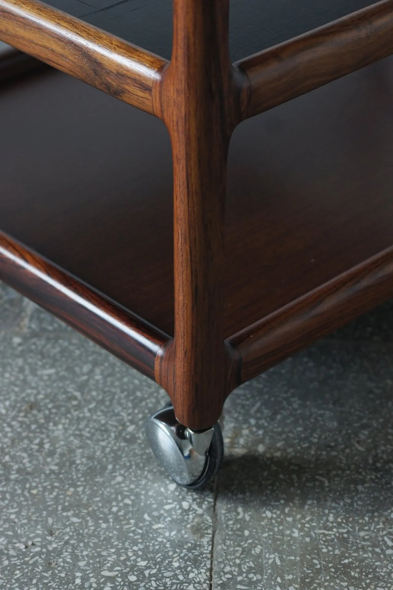 Serving trolley in rosewood by Henning Korch for Silkeborg, 1960s 11