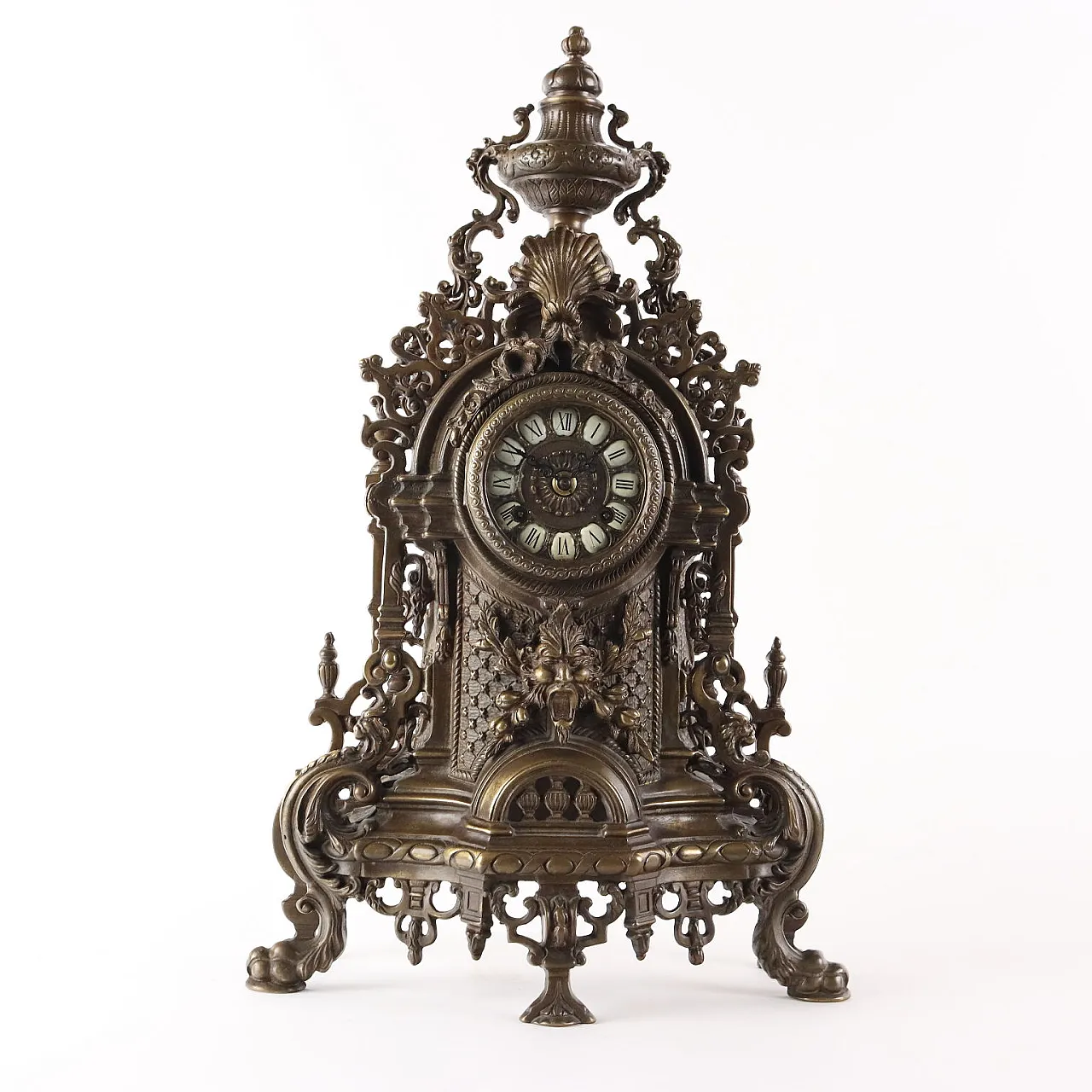 Bronze clock triptych, 20th century 3