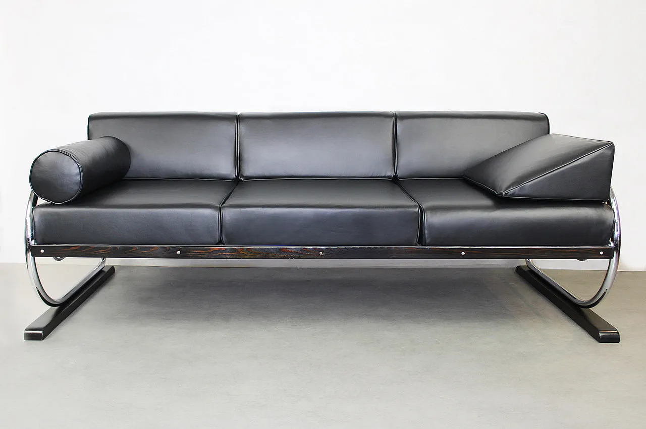 Divano tubolare di Hynek Gottwald  "Dark Night", anni '30 2