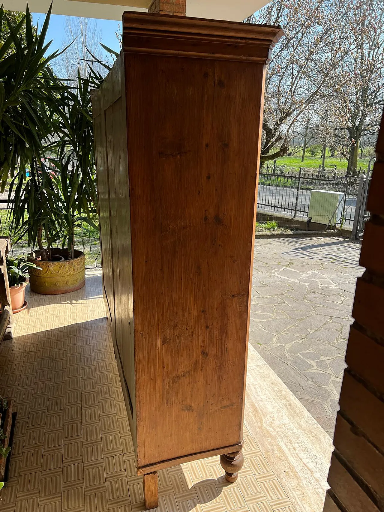 Credenza in abete rustica, '800 5