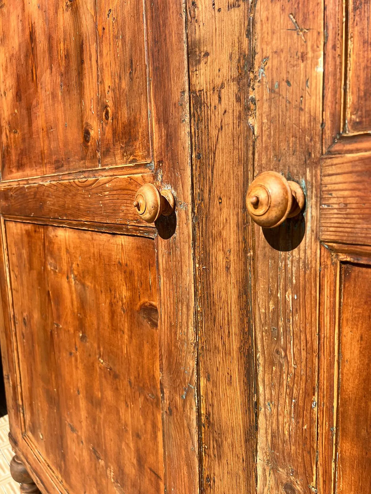 Credenza in abete rustica, '800 7