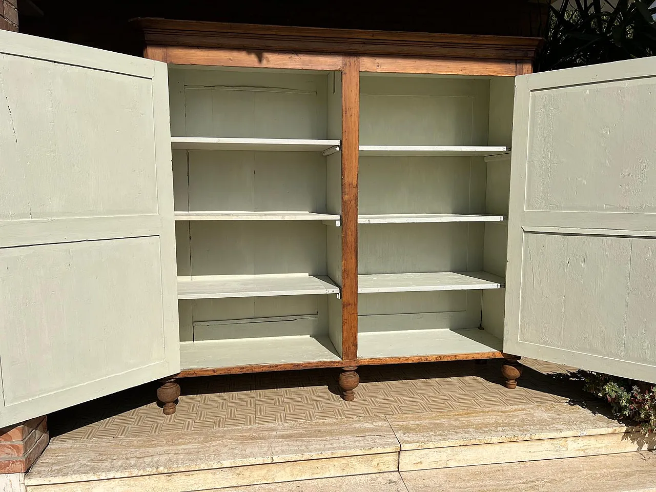 Credenza in abete rustica, '800 9