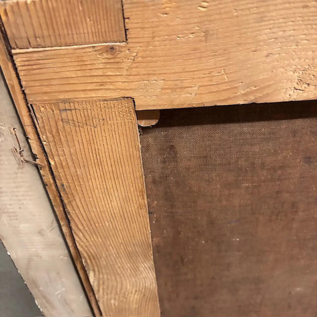 Dipinto Veduta portuale all ‘Alba, olio su tela, '600 11