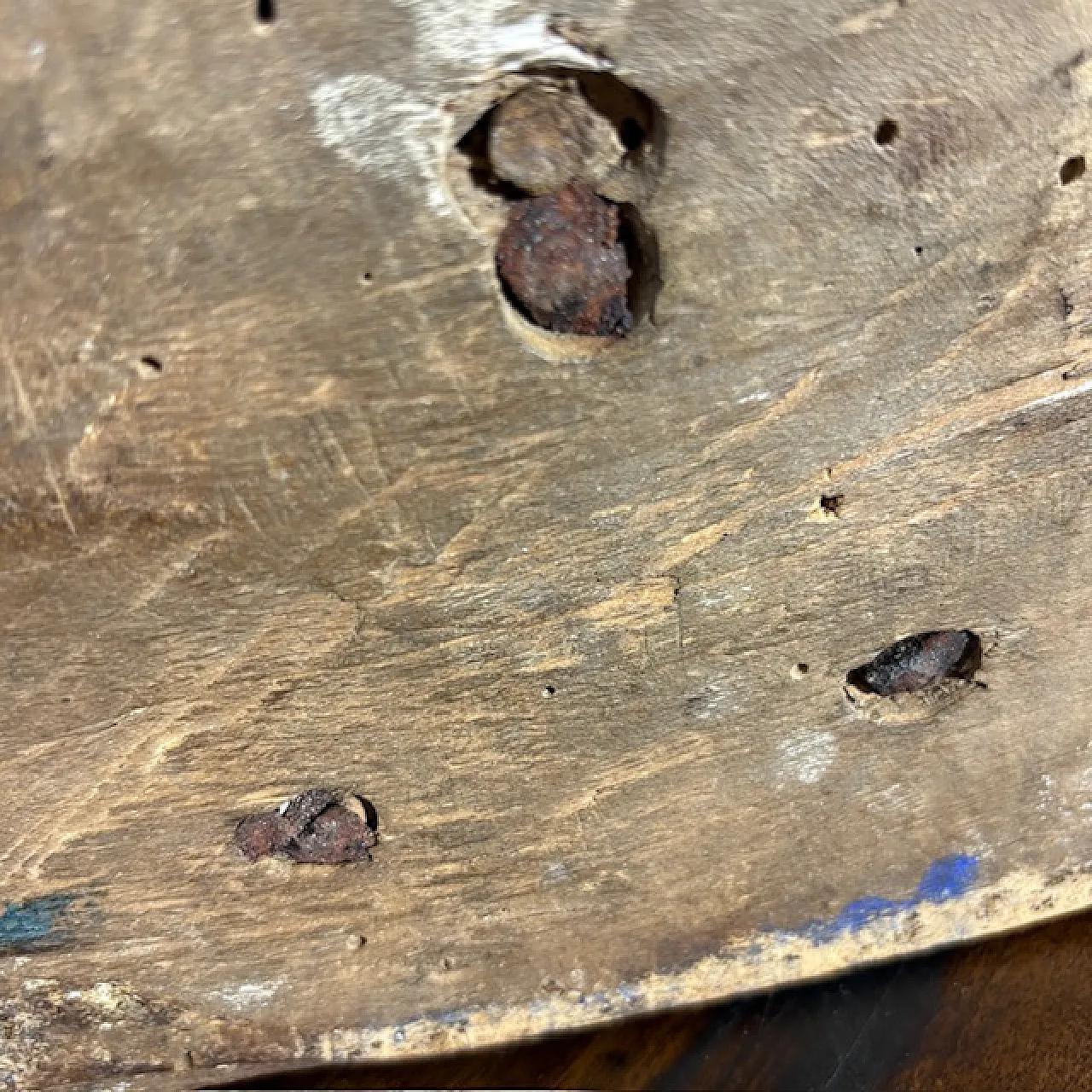 Wooden virgin polychrome sculpture, 17th century 14