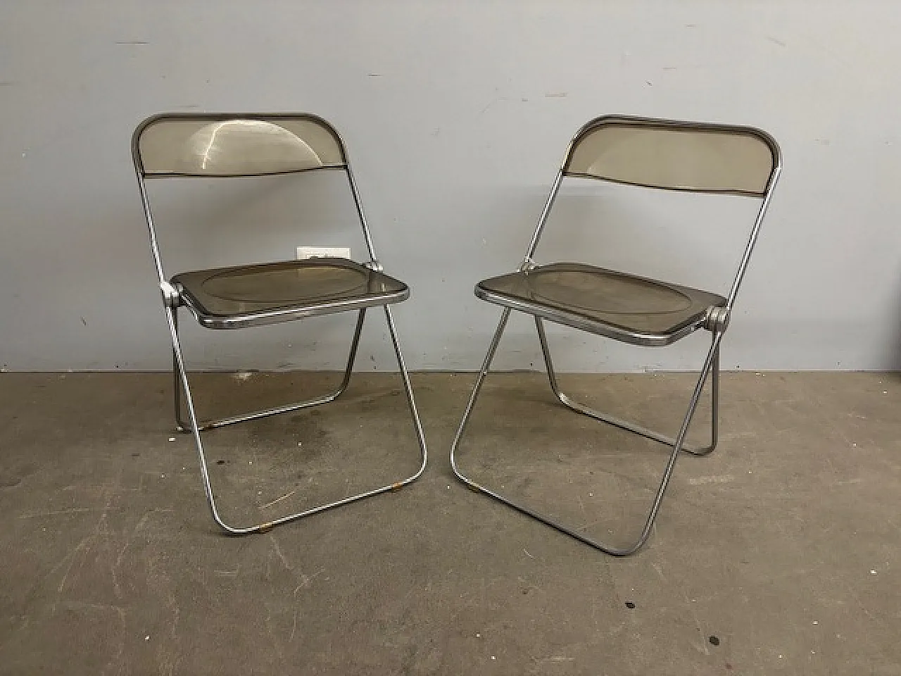 Coppia sedie Plia di Giancarlo Pieretti per Anonima Castelli, 1967 1