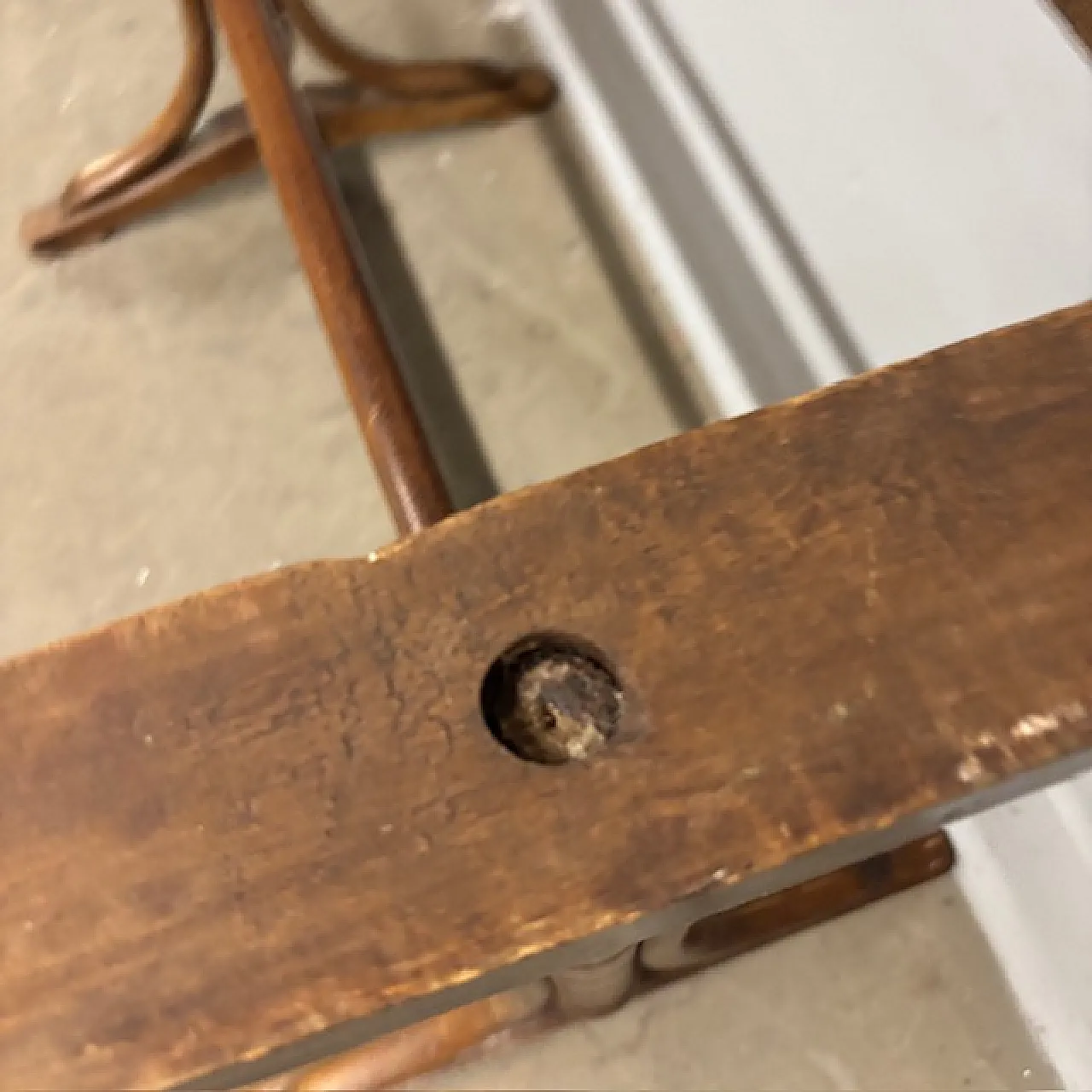 Tavolo Thonet Art Decò legno faggio curvato e onice, 1940 3