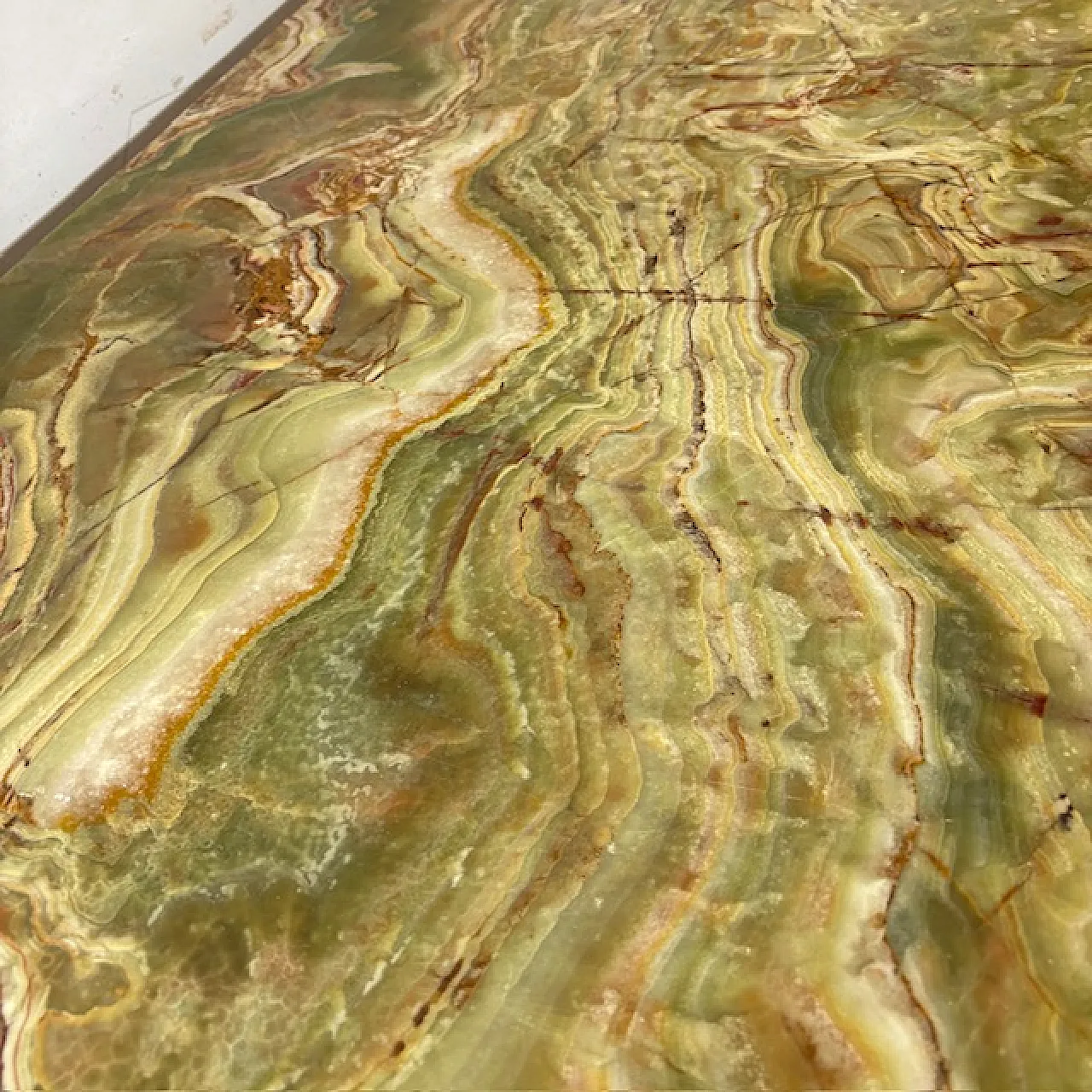 Tavolo Thonet Art Decò legno faggio curvato e onice, 1940 11