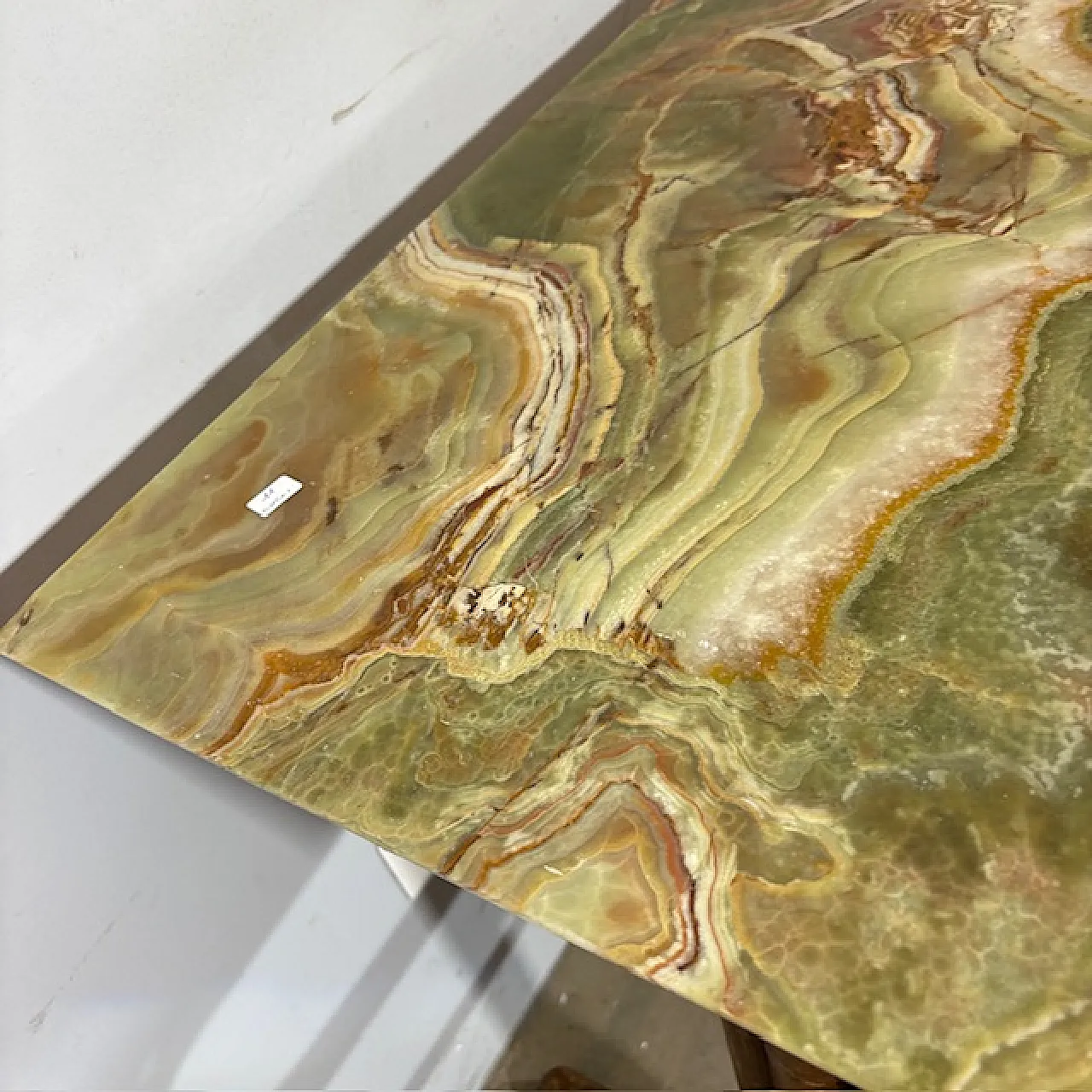 Tavolo Thonet Art Decò legno faggio curvato e onice, 1940 12