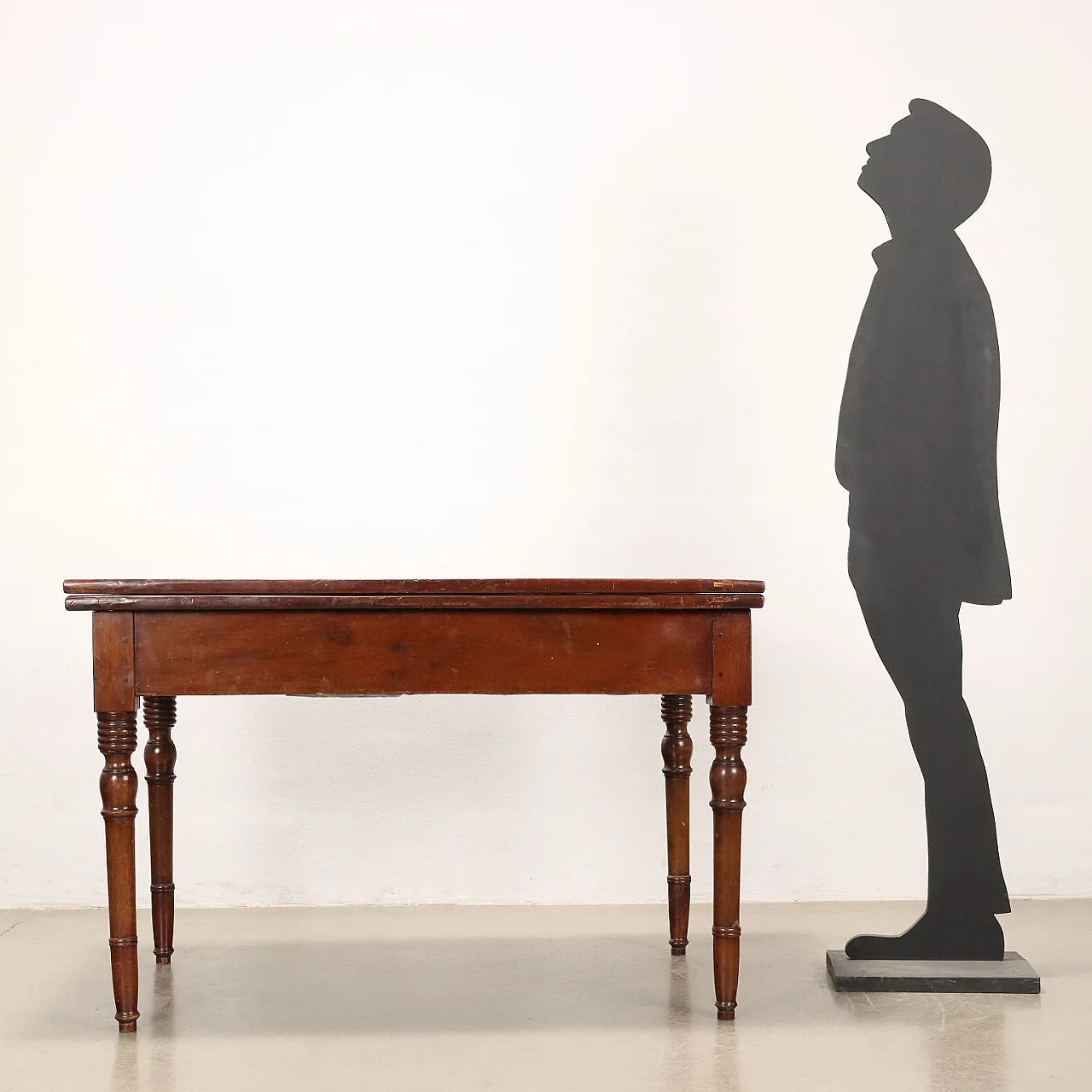 Tavolo a libro Luigi Filippo in ciliegio e noce, metà '800 2