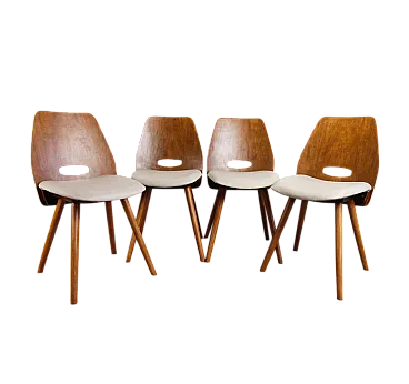 4 sedie Tatra Pravenc Gentleman, 1963