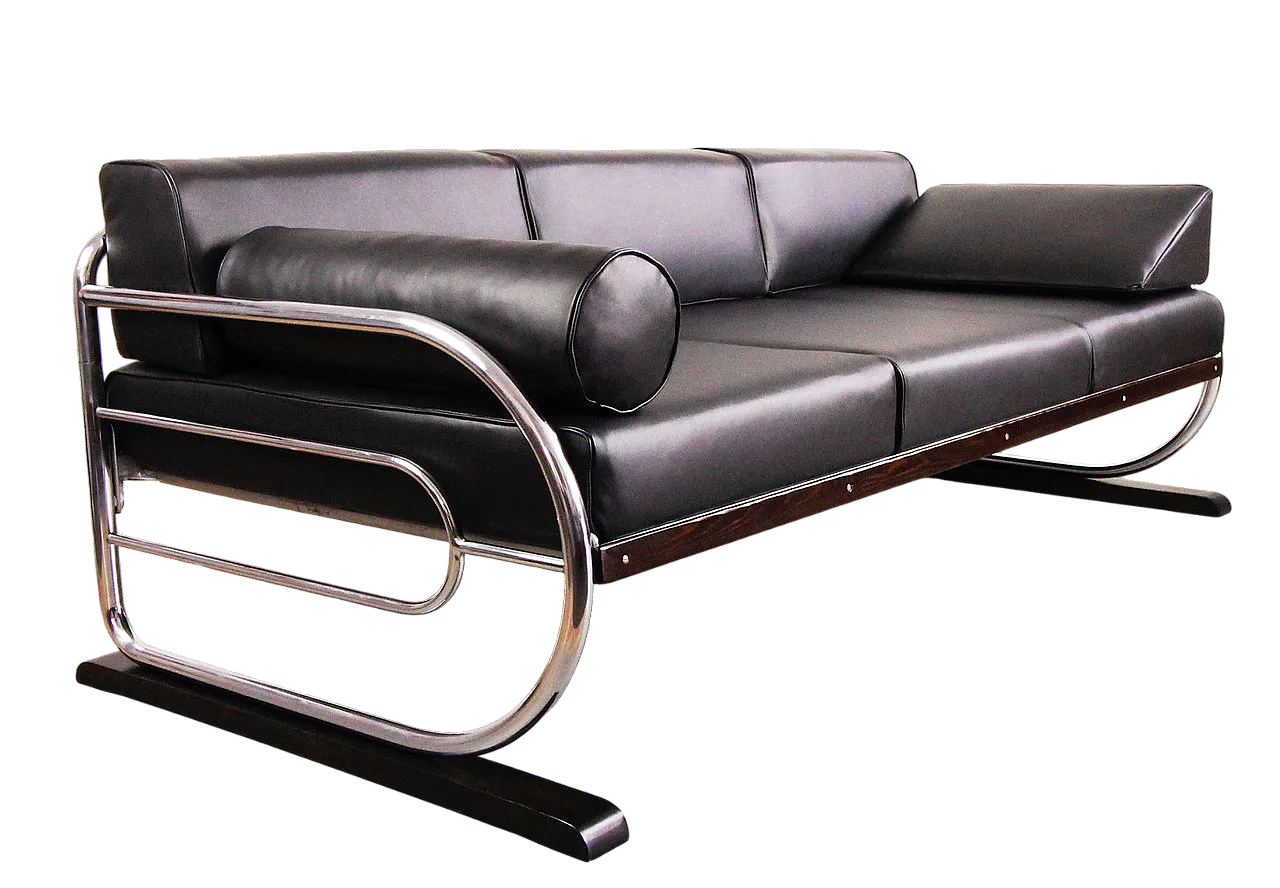 Divano tubolare di Hynek Gottwald  "Dark Night", anni '30 19