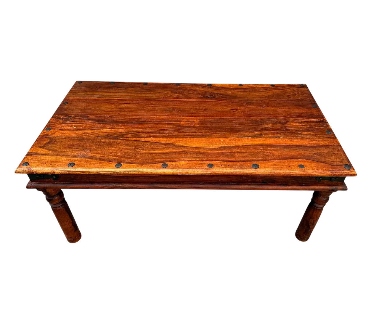 Ethnic teak table, 70s 11