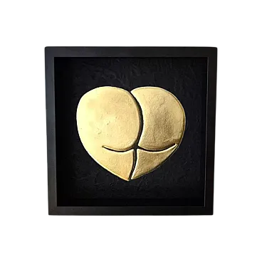 Love Ass 23kt gold plated artwork in frame PopArt collection