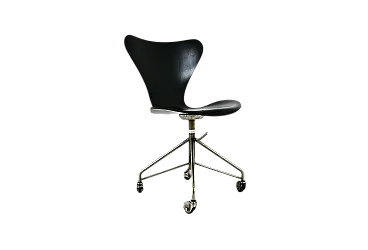Sedia modello 3217 di Arne Jacobsen per Fritz Hansen, anni '60