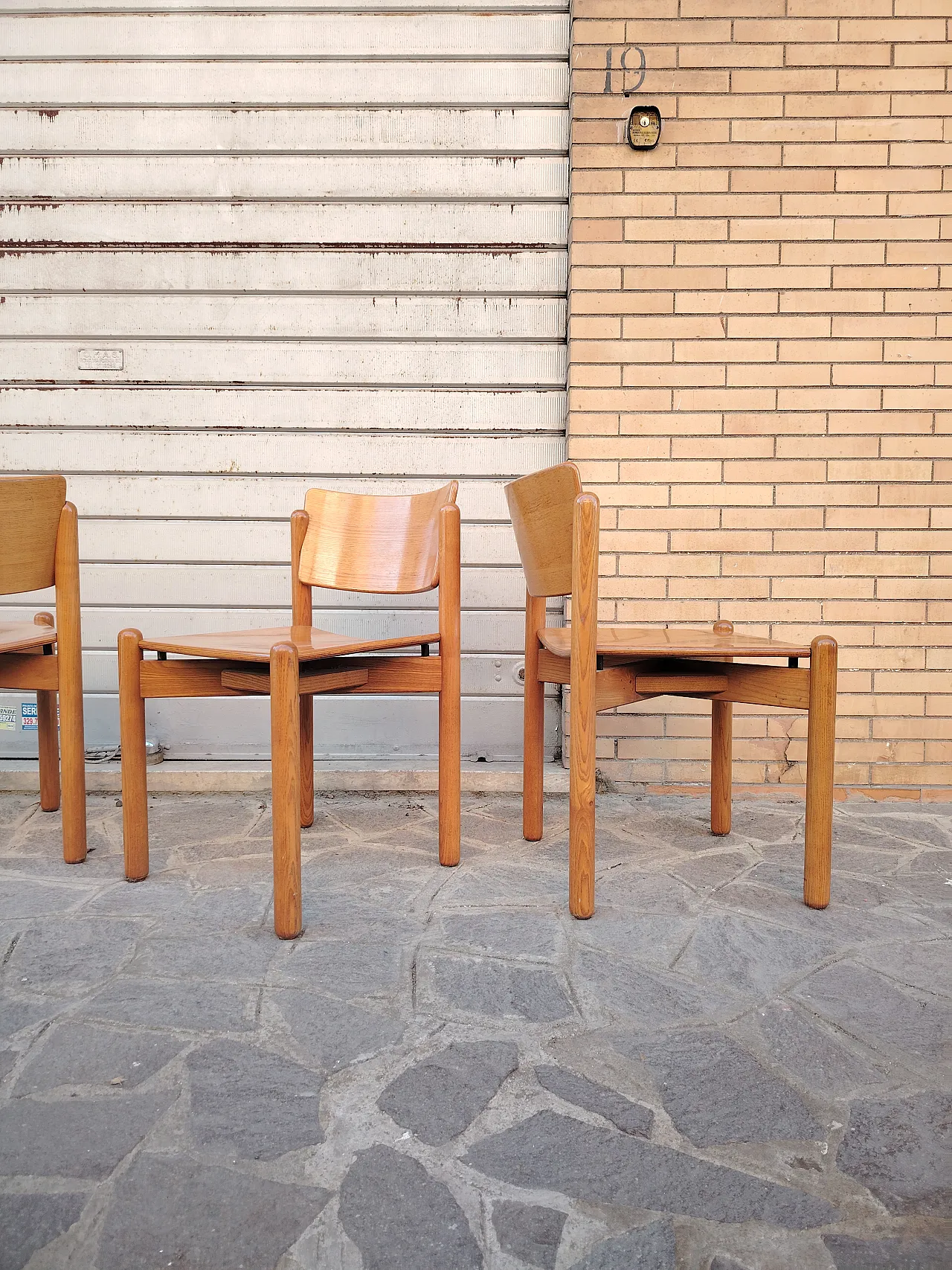 4 Sedie stile Charlotte Perriand, anni '70 2