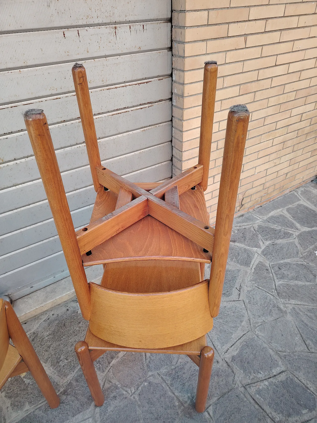 4 Sedie stile Charlotte Perriand, anni '70 12