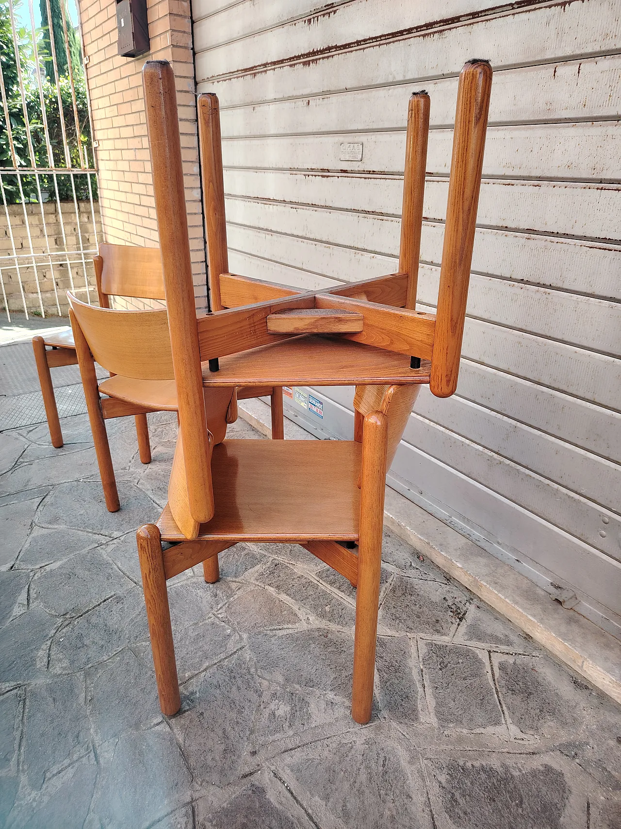 4 Sedie stile Charlotte Perriand, anni '70 13