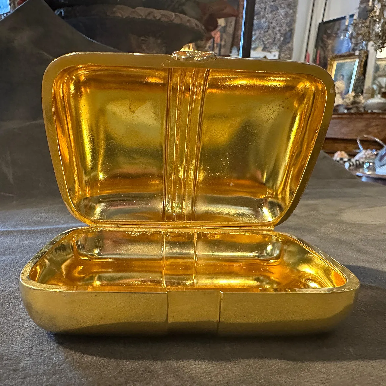 Gucci gold-plated brass and lacquer box, 1980s | intOndo